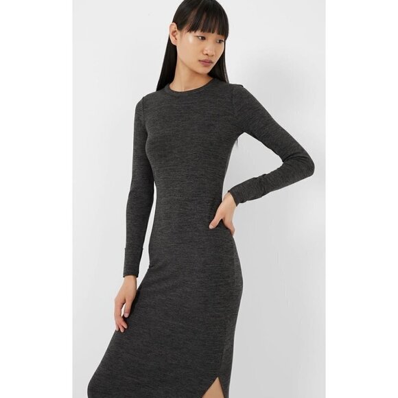 💕FRENCH CONNECTION💕 Sweeter Midi Sweater Dress ~ Grey Melange Small S NWT - Picture 5 of 15